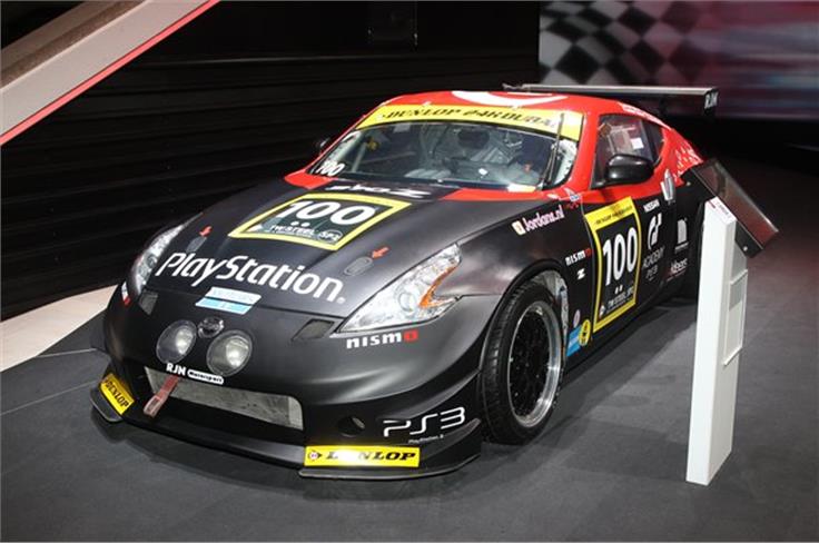 370Z Nismo racer is on show at the Nissan stand.